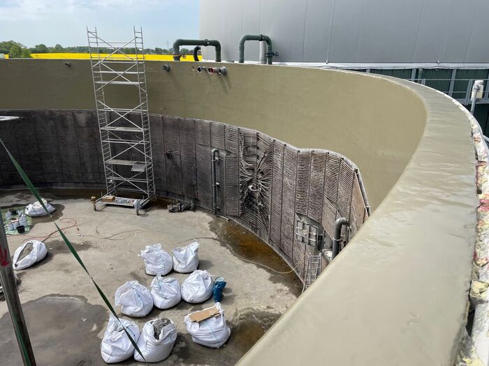 Betoninstandhaltung Biogasanlage